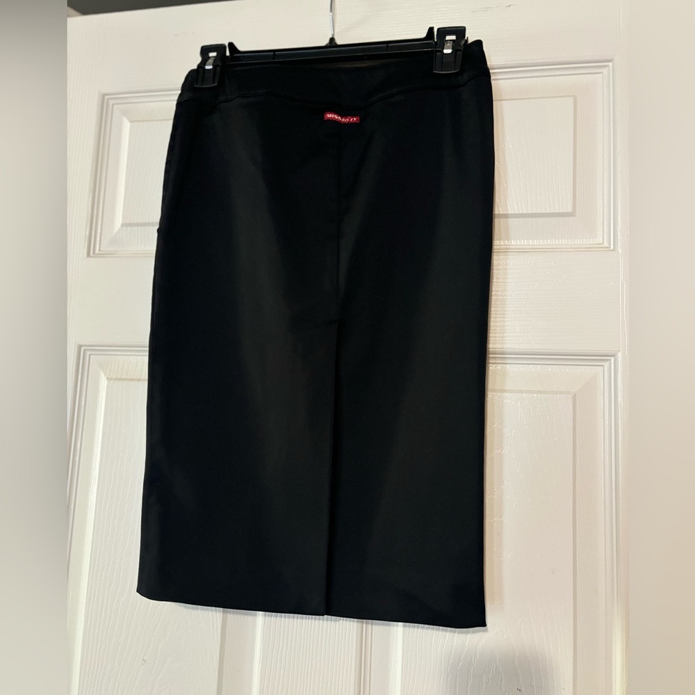 Miss Sixty Women Black Pencil Skirt Small Made In Italy  Button In Front